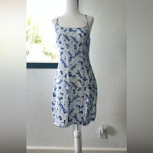 a.new day Floral Blue and White Dress